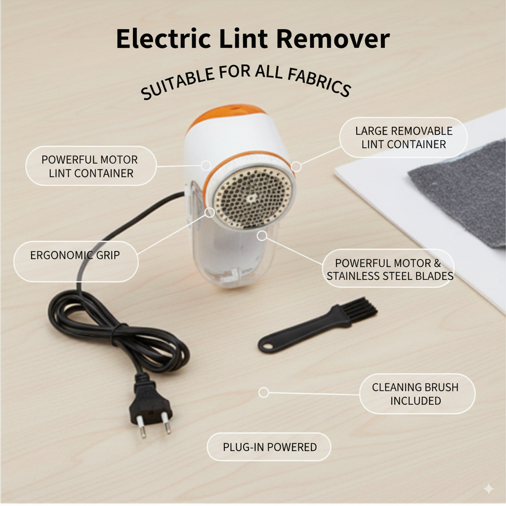 Stay Spotless with Electric Lint &🐾 Pet Hair Remover👕